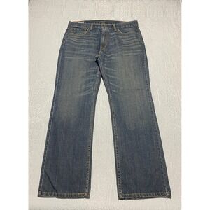 Levi's 559 Relaxed Straight Leg Jeans Men's 36×32 Blue Denim Whiskers